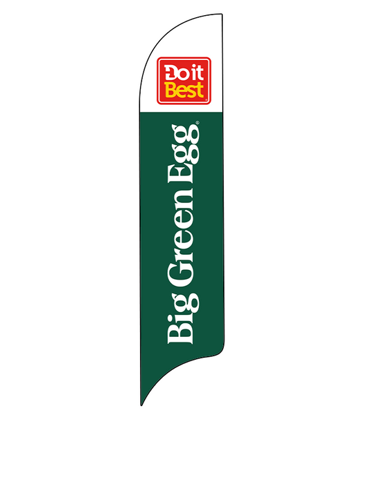 15ft Do It Best Hardware Logo Big Green Egg Logo Feather Flag