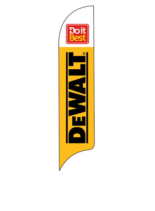 15ft Do It Best Hardware Logo Dewalt Logo Feather Flag