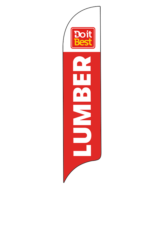 15ft Do It Best Hardware Logo Lumber Feather Flag