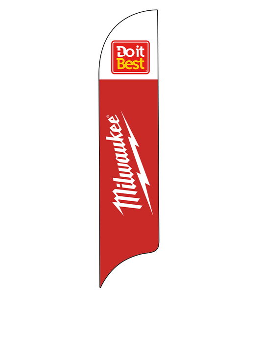 15ft Do It Best Hardware Logo Milwaukee Logo Feather Flag