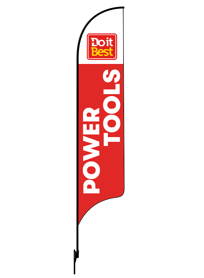 15ft Do It Best Hardware Logo Power Tools Feather Flag