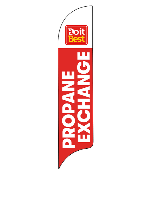 15ft Do It Best Hardware Logo Propane Exchange Feather Flag