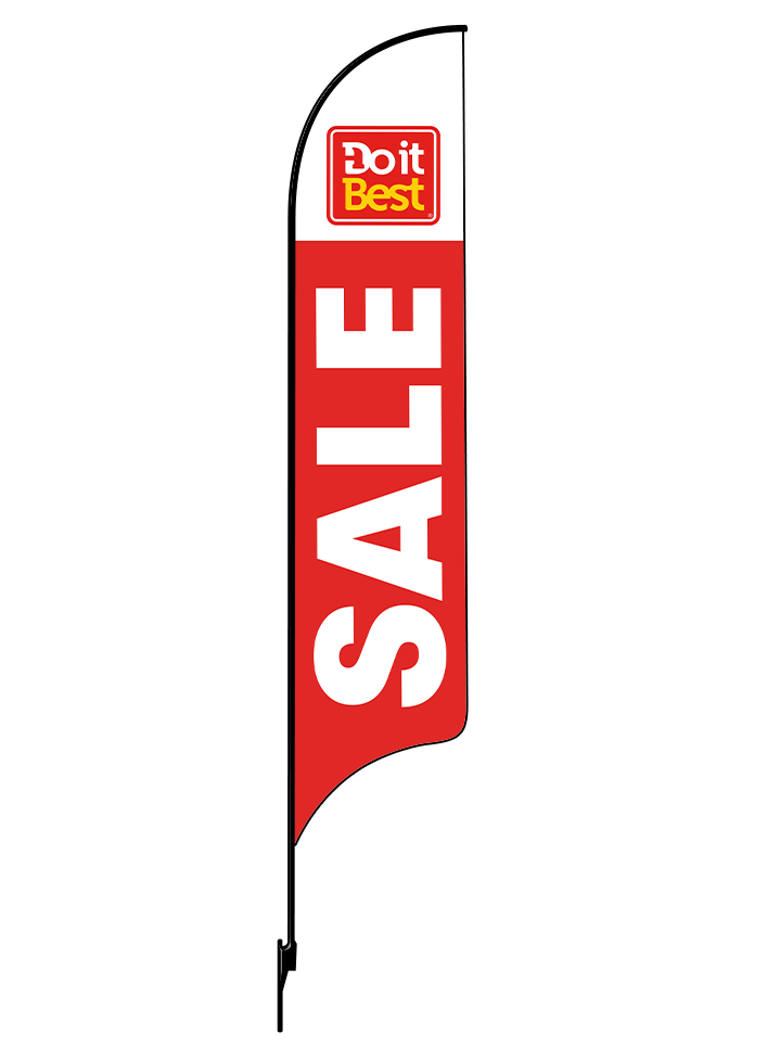 15ft Do It Best Hardware Logo Sale Feather Flag