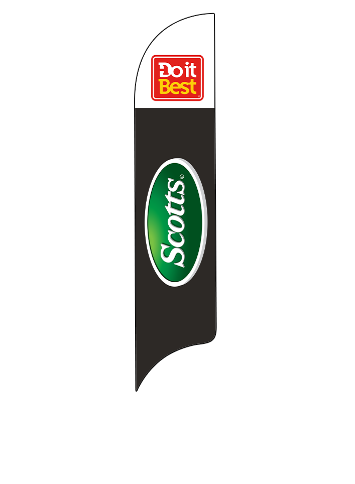 15ft Do It Best Hardware Logo Scotts Logo Feather Flag