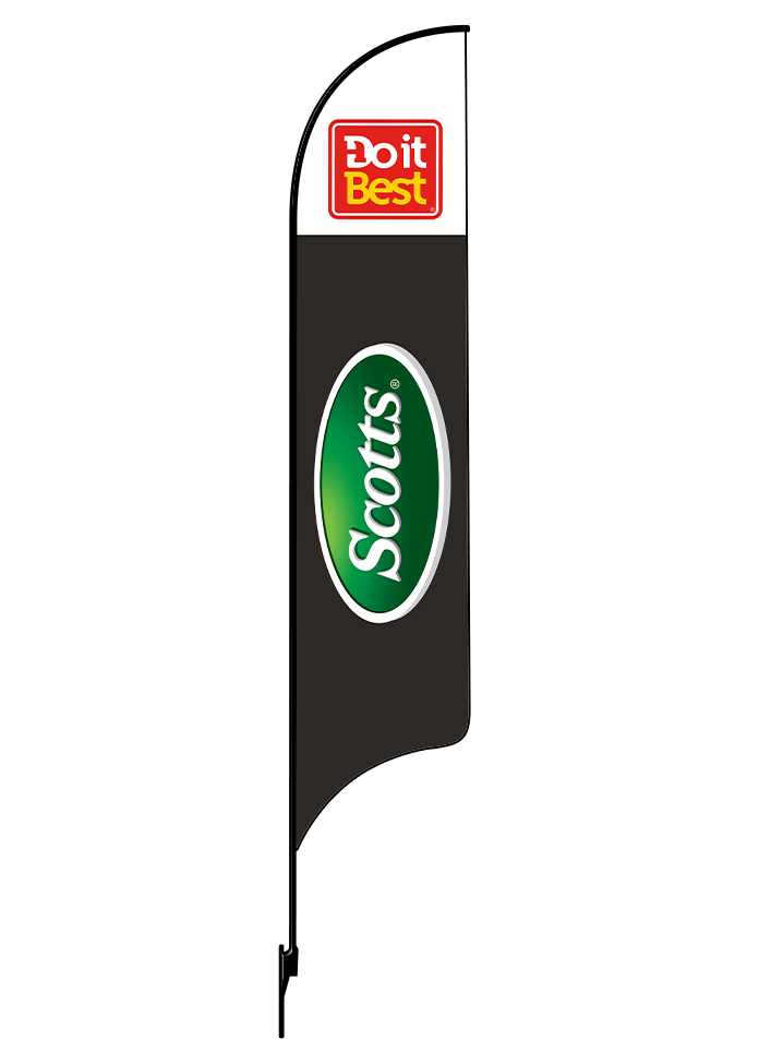 15ft Do It Best Hardware Logo Scotts Logo Feather Flag