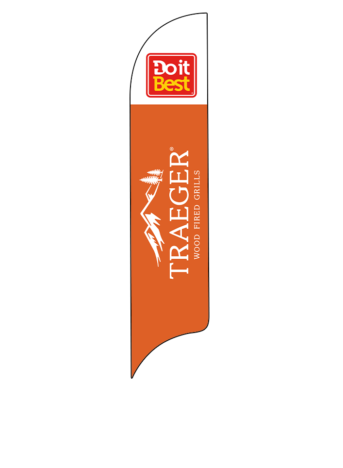 15ft Do It Best Hardware Logo Traeger Logo Feather Flag