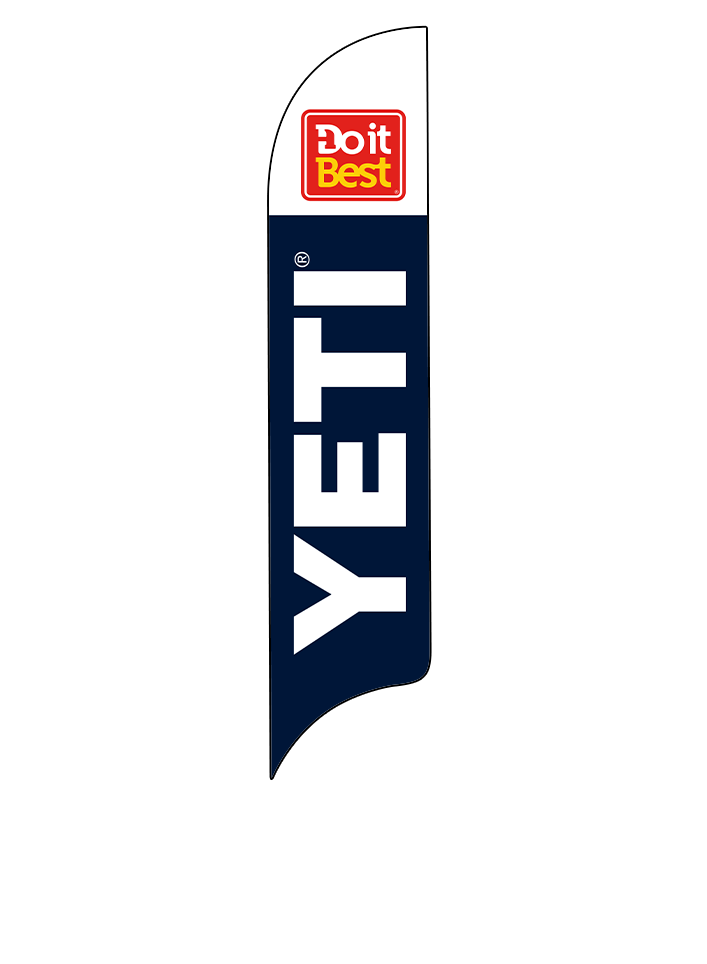 15ft Do It Best Hardware Logo Yeti Logo Feather Flag
