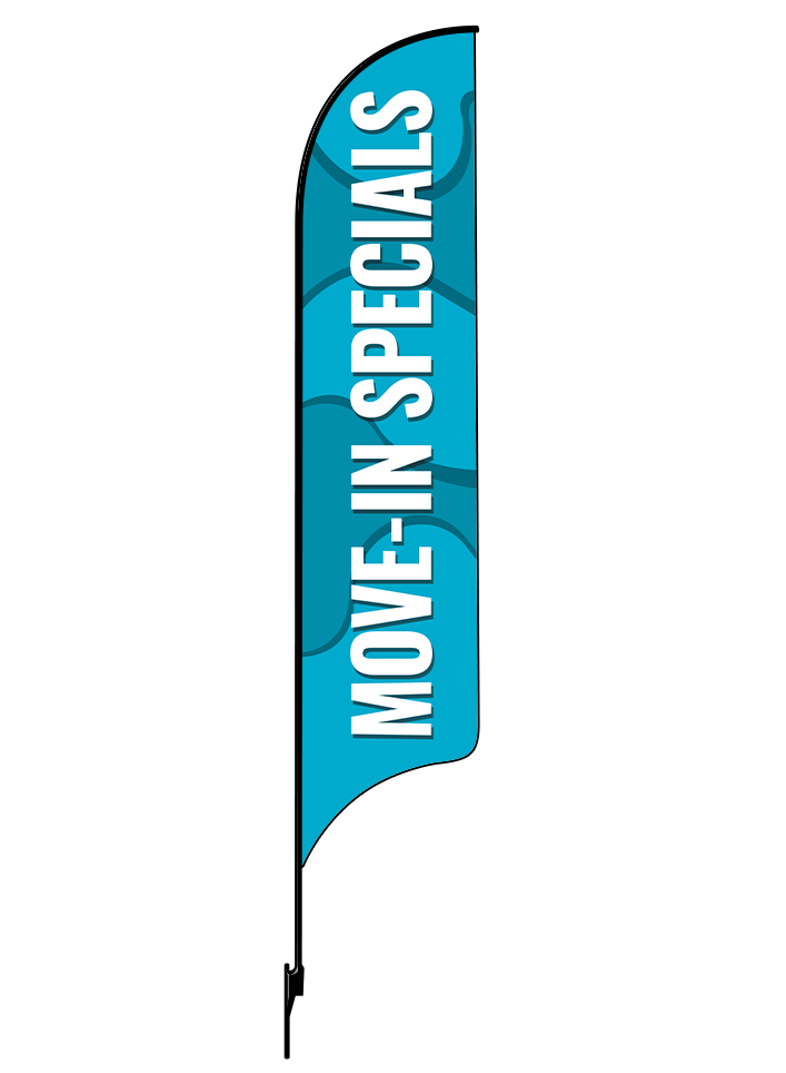 15ft Gen Move-In Specials Waves Feather Flag
