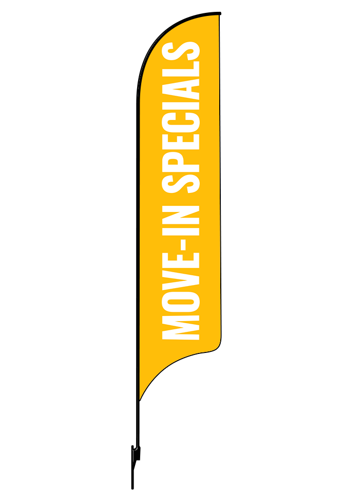 15ft Gen Move-In Specials Feather Flag