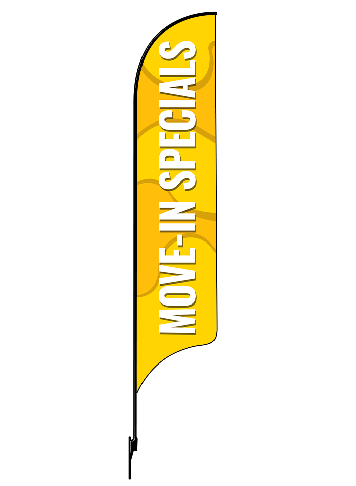 15ft Gen Move-In Specials Waves Feather Flag