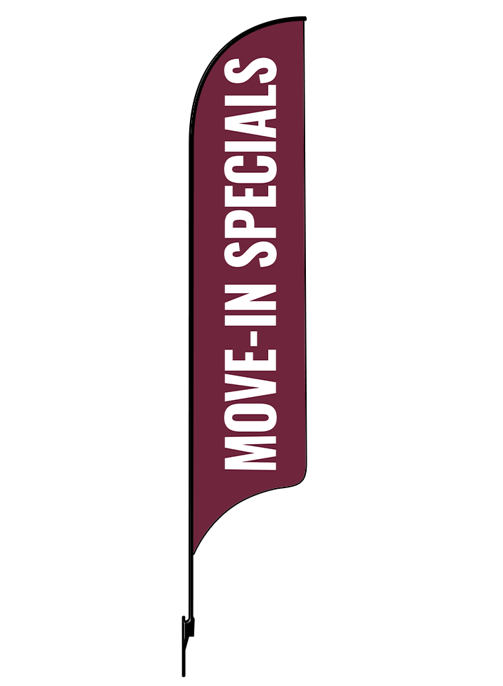 15ft Gen Move-In Specials Feather Flag