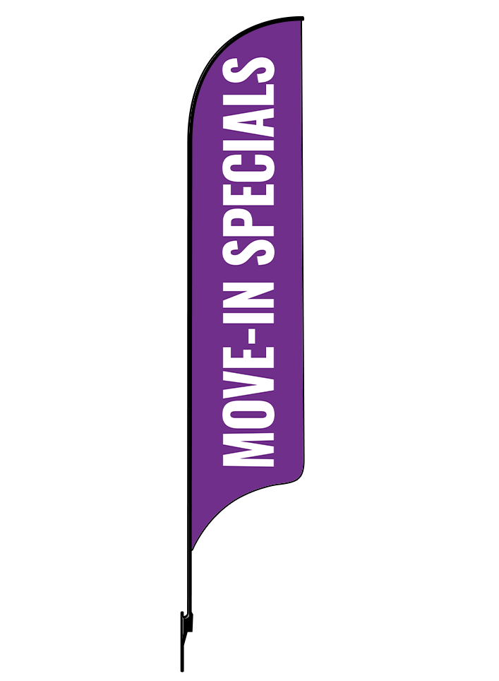 15ft Gen Move-In Specials Feather Flag