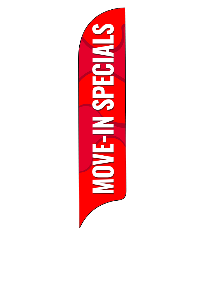 15ft Gen Move-In Specials Waves Feather Flag