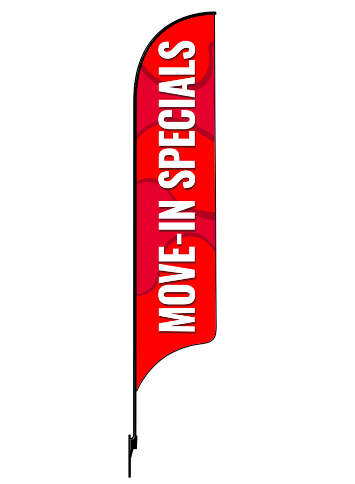 15ft Gen Move-In Specials Waves Feather Flag