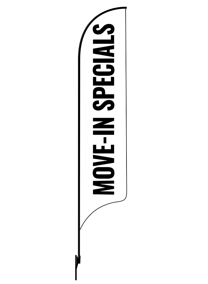 15ft Gen Move-In Specials Feather Flag