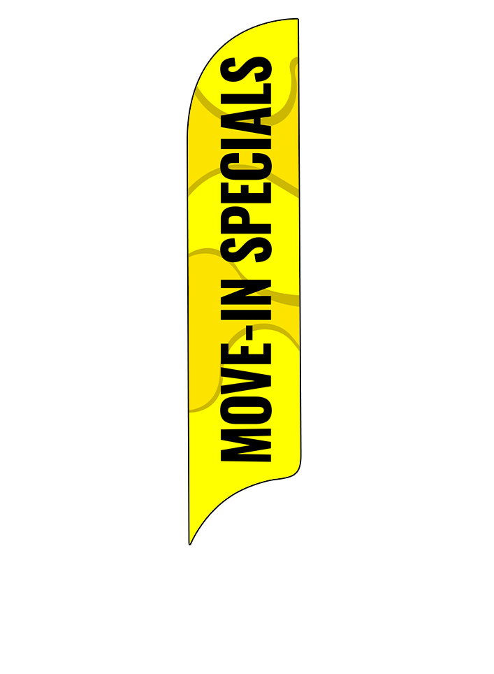 15ft Gen Move-In Specials Waves Feather Flag