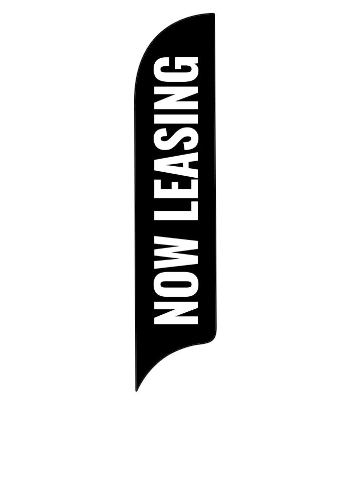 15ft Gen Now Leasing Feather Flag