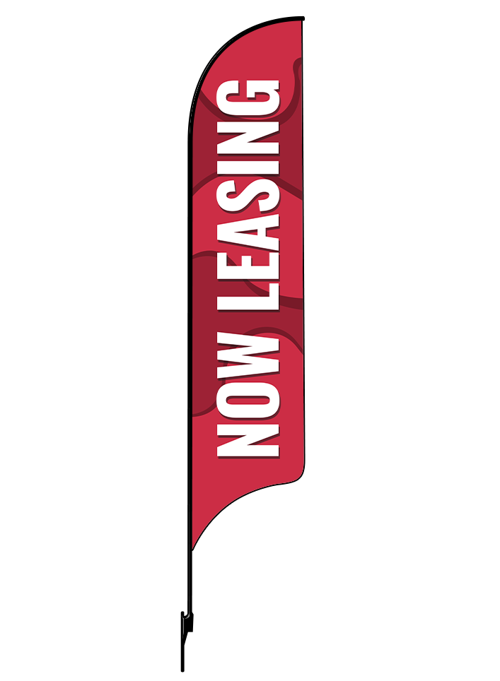 15ft Gen Now Leasing Waves Feather Flag