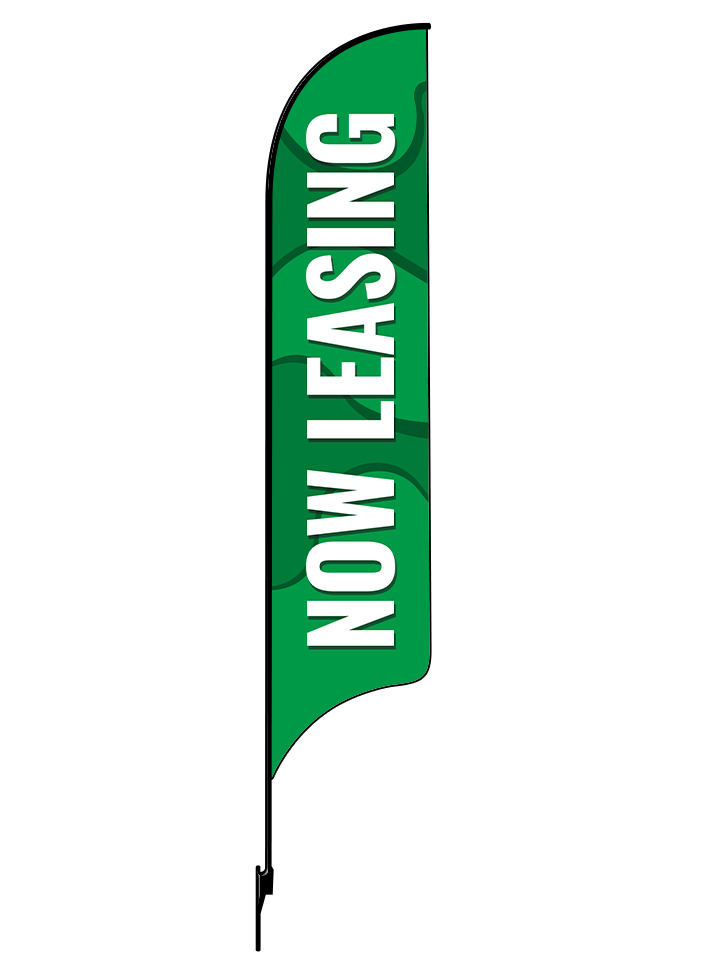 15ft Gen Now Leasing Waves Feather Flag