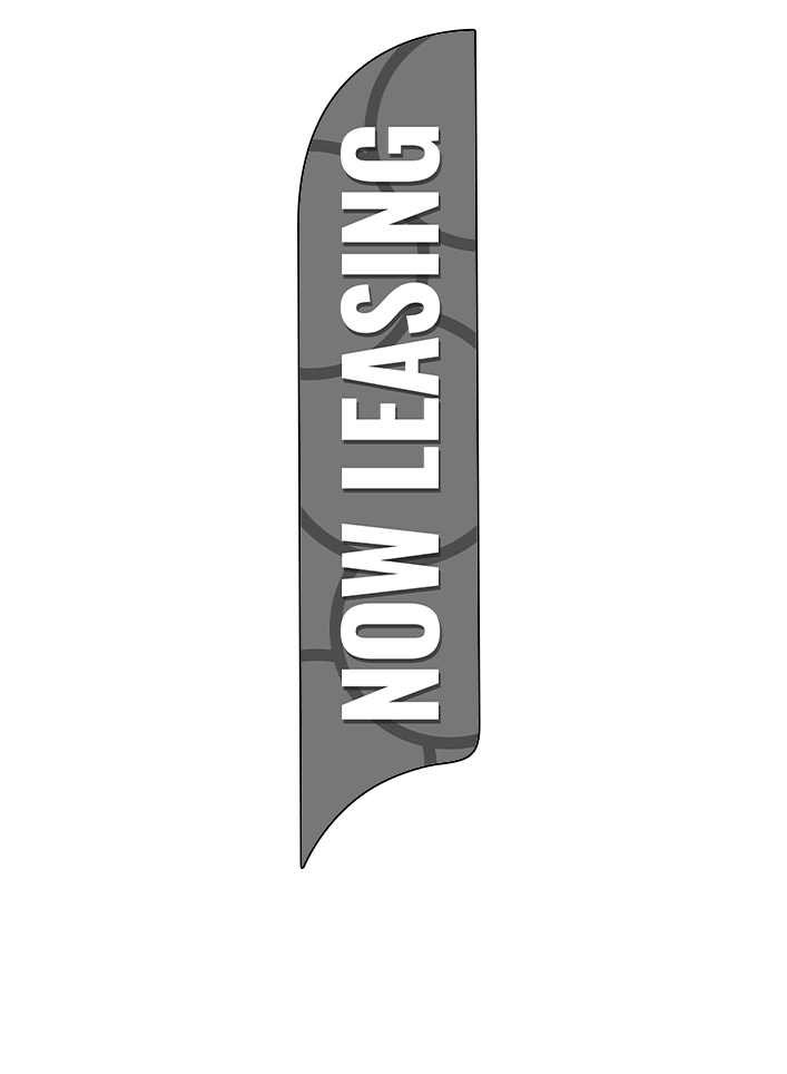 15ft Gen Now Leasing Circles Feather Flag