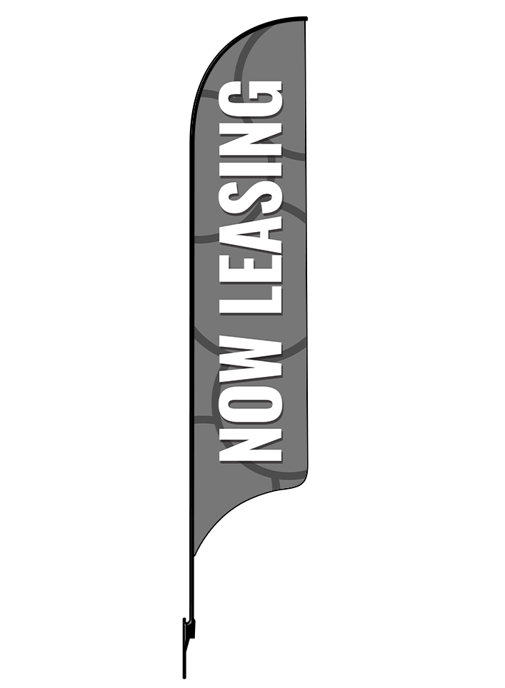 15ft Gen Now Leasing Circles Feather Flag