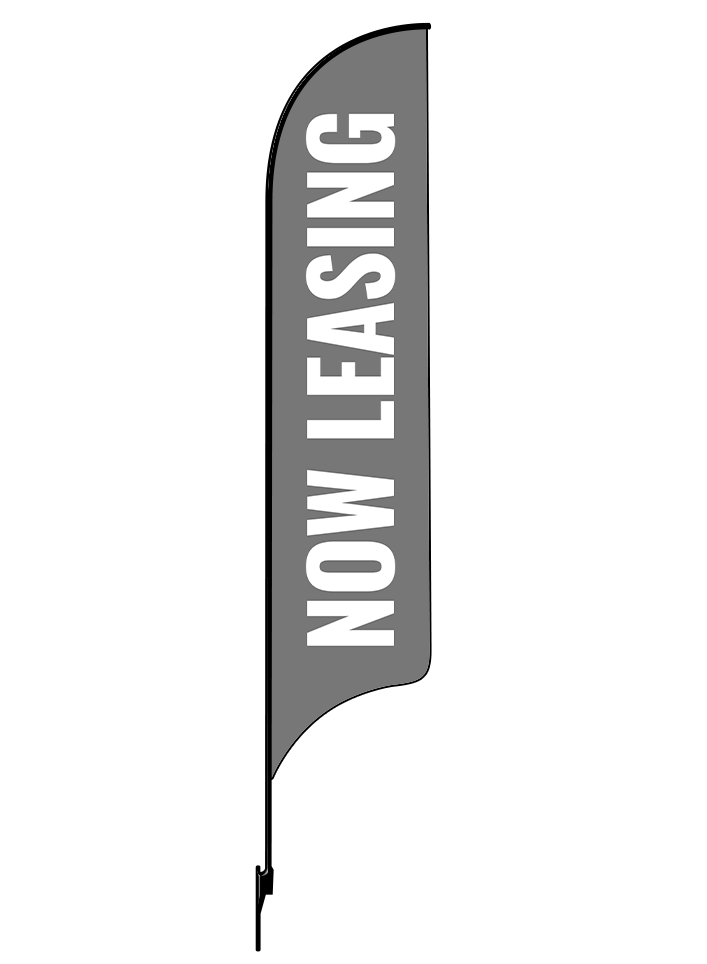 15ft Gen Now Leasing Feather Flag