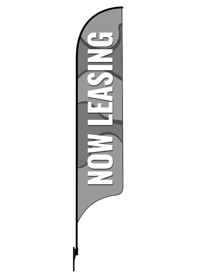 15ft Gen Now Leasing Waves Feather Flag