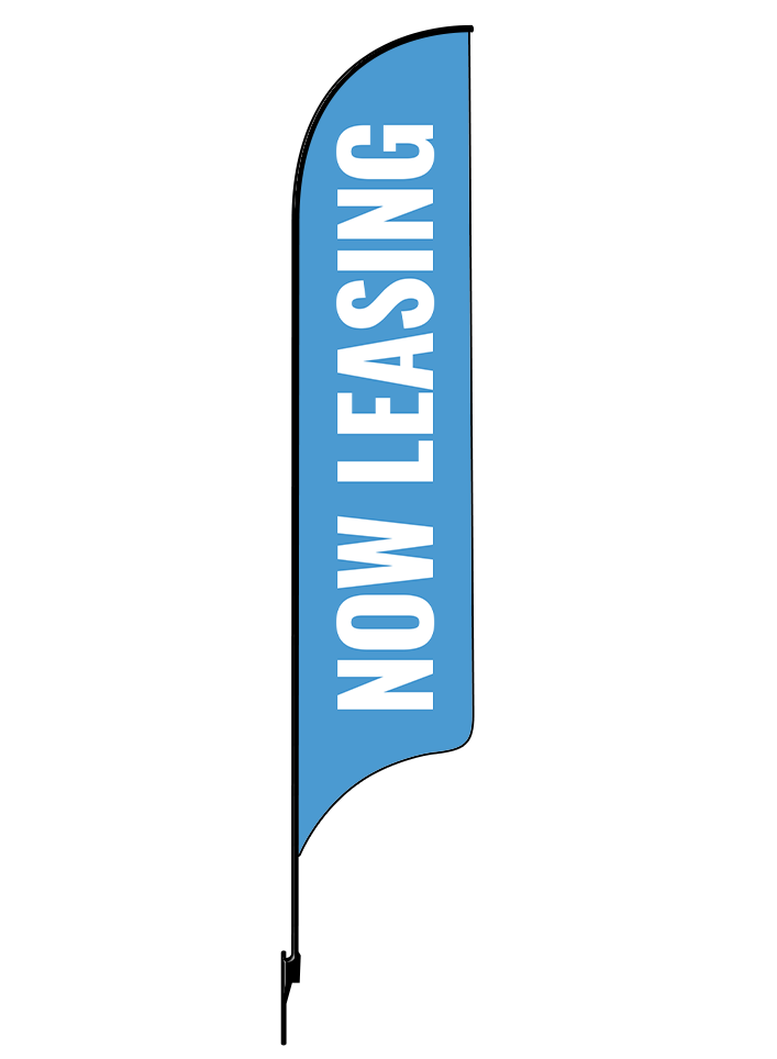 15ft Gen Now Leasing Feather Flag