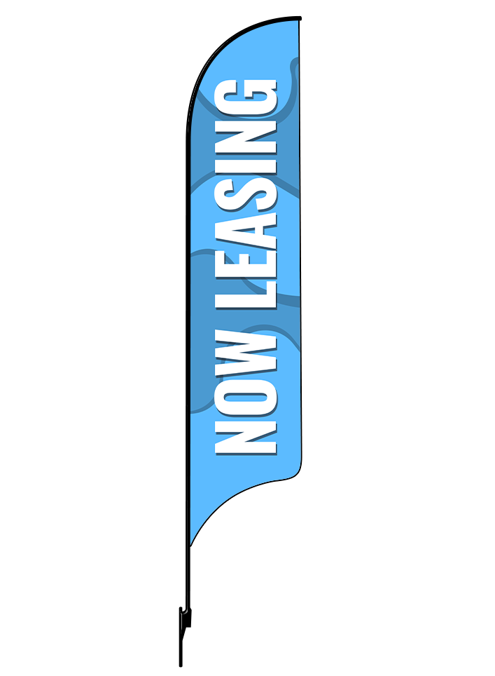 15ft Gen Now Leasing Waves Feather Flag