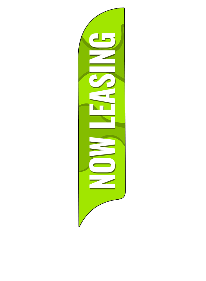 15ft Gen Now Leasing Waves Feather Flag