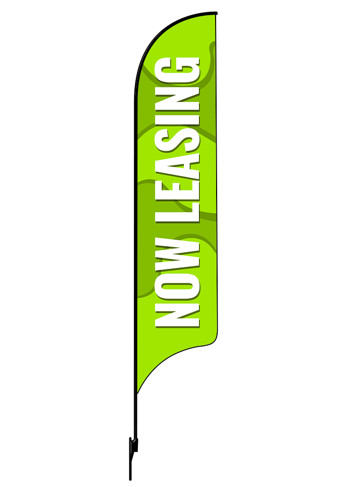 15ft Gen Now Leasing Waves Feather Flag