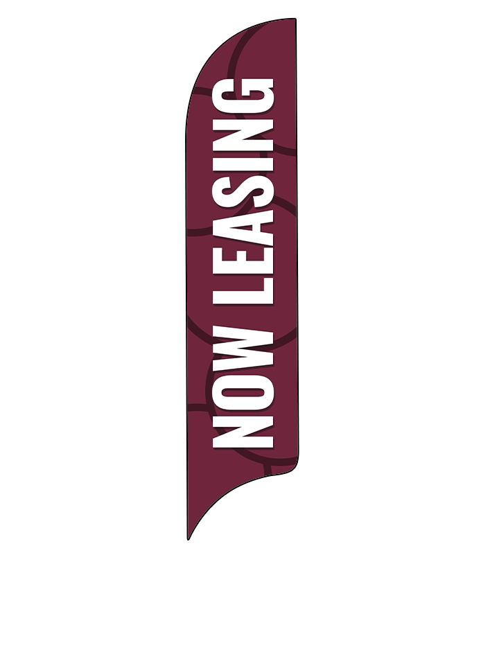 15ft Gen Now Leasing Circles Feather Flag