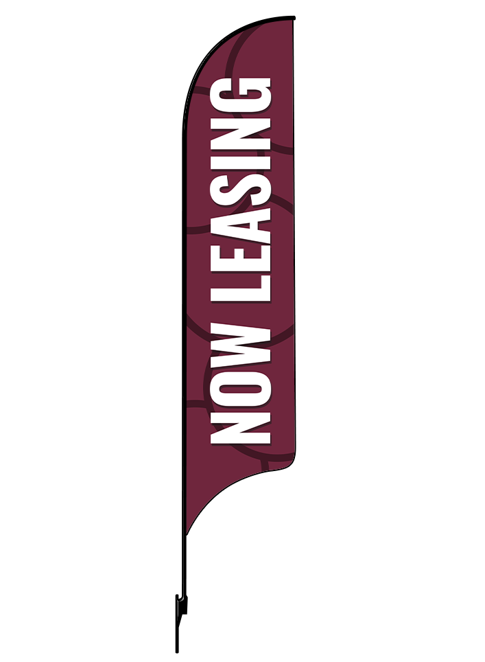 15ft Gen Now Leasing Circles Feather Flag