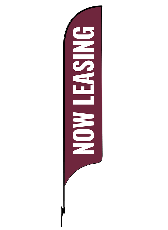 15ft Gen Now Leasing Feather Flag