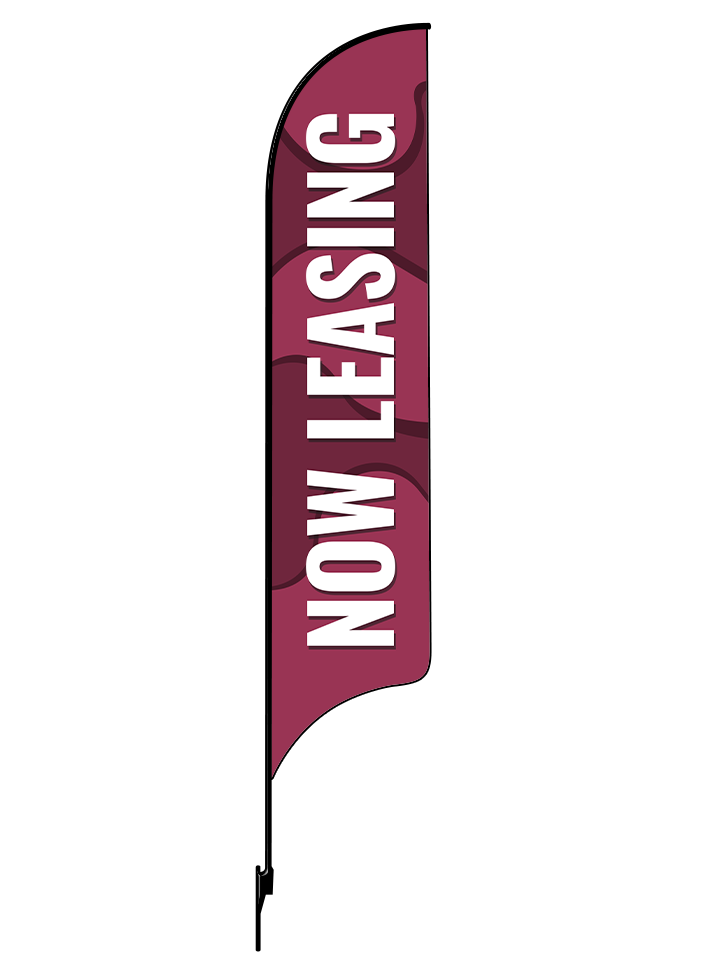 15ft Gen Now Leasing Waves Feather Flag