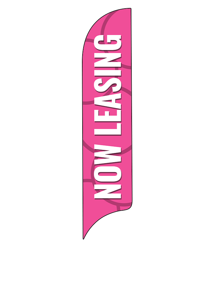 15ft Gen Now Leasing Circles Feather Flag