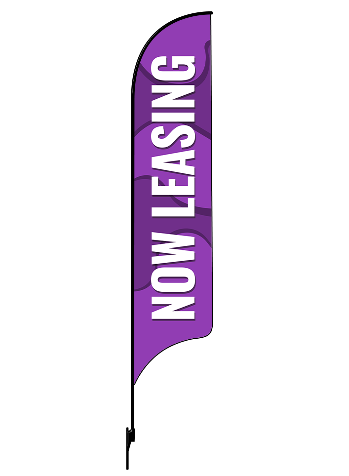 15ft Gen Now Leasing Waves Feather Flag