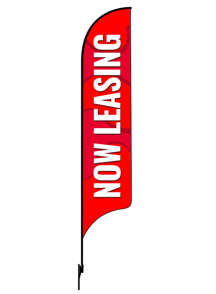 15ft Gen Now Leasing Waves Feather Flag