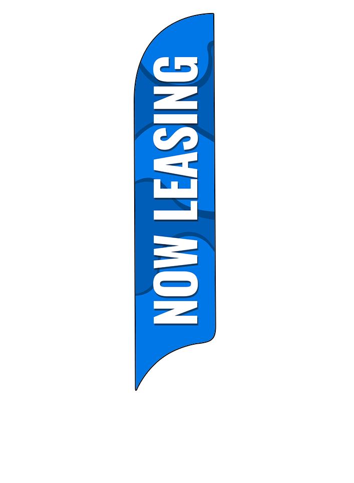 15ft Gen Now Leasing Waves Feather Flag