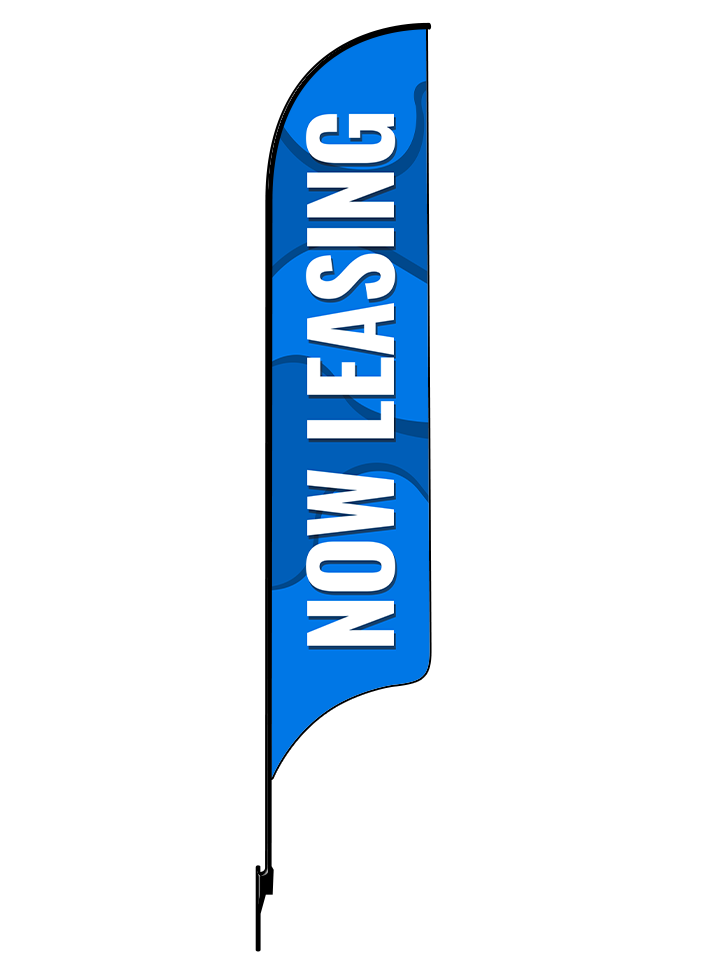 15ft Gen Now Leasing Waves Feather Flag