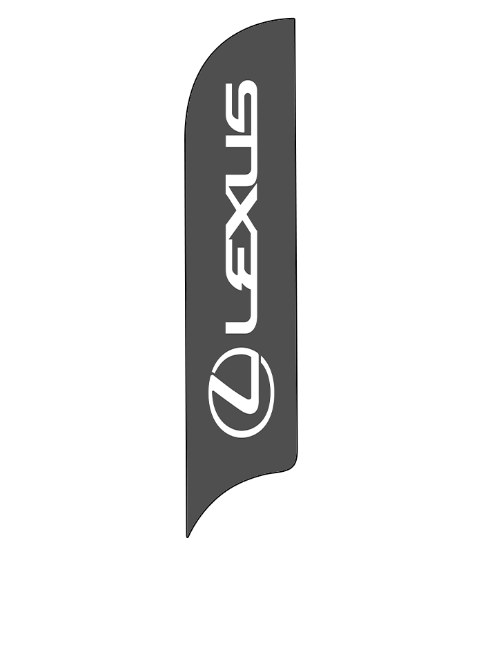 15ft Lexus Logo Feather Flag