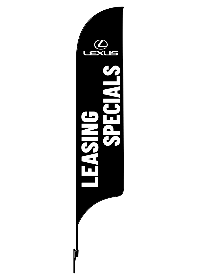 15ft Lexus Logo Leasing Specials Feather Flag