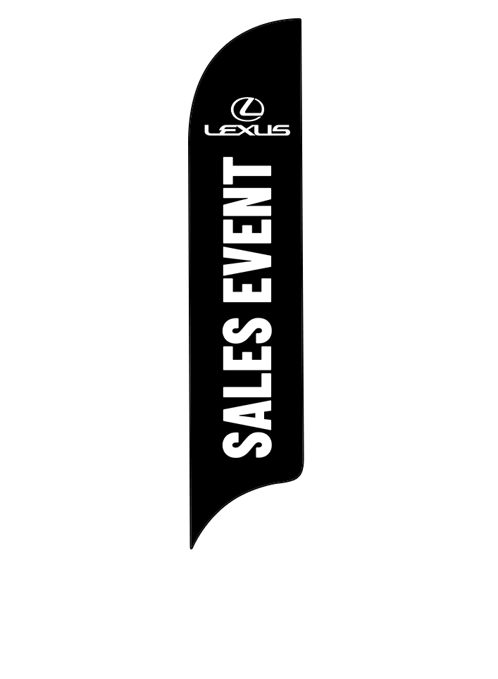 15ft Lexus Logo Sales Event Feather Flag