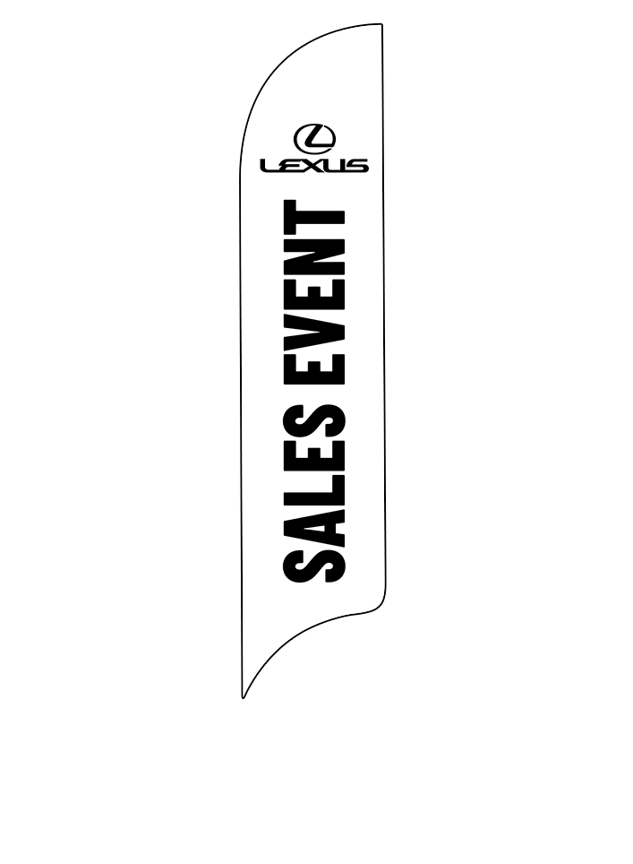 15ft Lexus Logo Sales Event Feather Flag