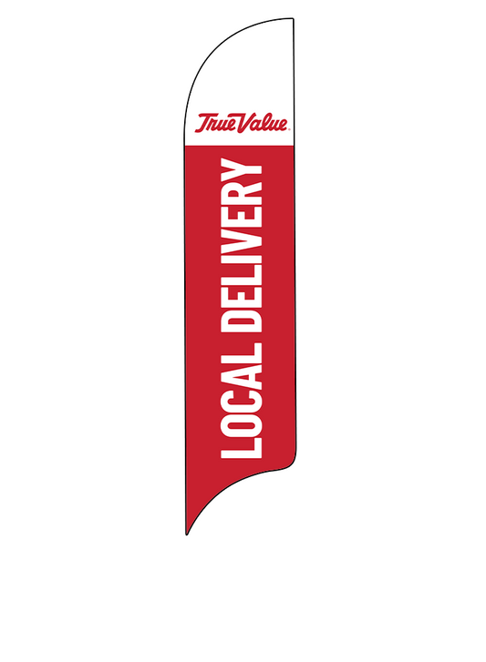 15ft True Value Logo Local Delivery Feather Flag