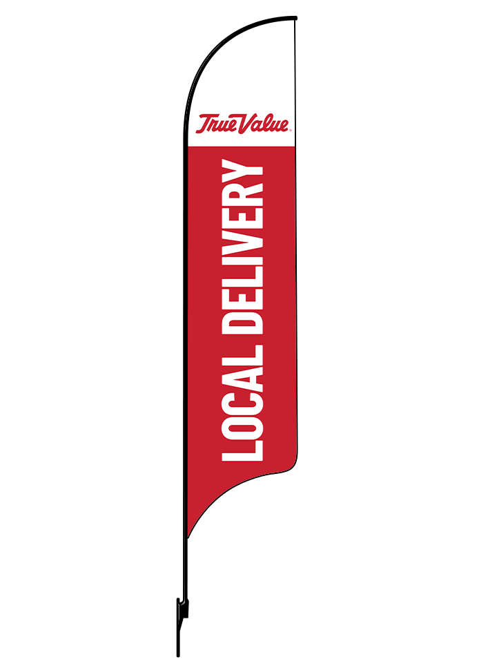 15ft True Value Logo Local Delivery Feather Flag